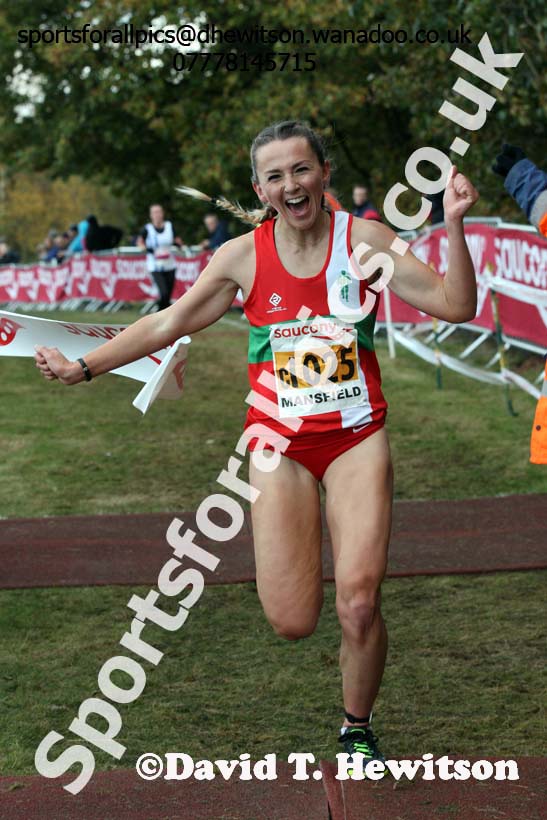 Senior women, 2016 National Cross Country Relays, Berry Hill Park, Mansfield. Photo: David T. Hewitson/Sports for All Pics